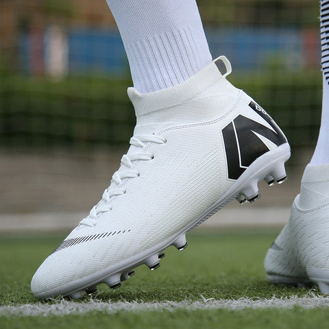 High Top White Football Shoes For Men And Women