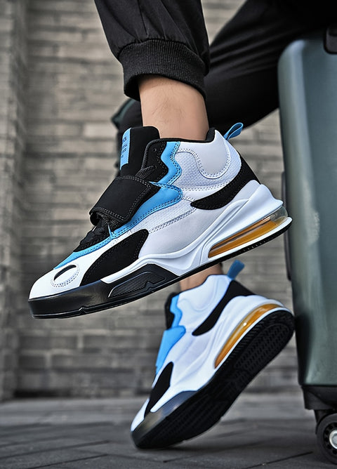 Men's High-Top Basketball Sneakers - Breathable, Durable & Non-Slip for All Seasons, Basketball Shoes