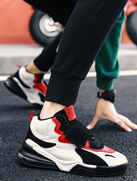 Men's High-Top Basketball Sneakers - Breathable, Durable & Non-Slip for All Seasons, Basketball Shoes